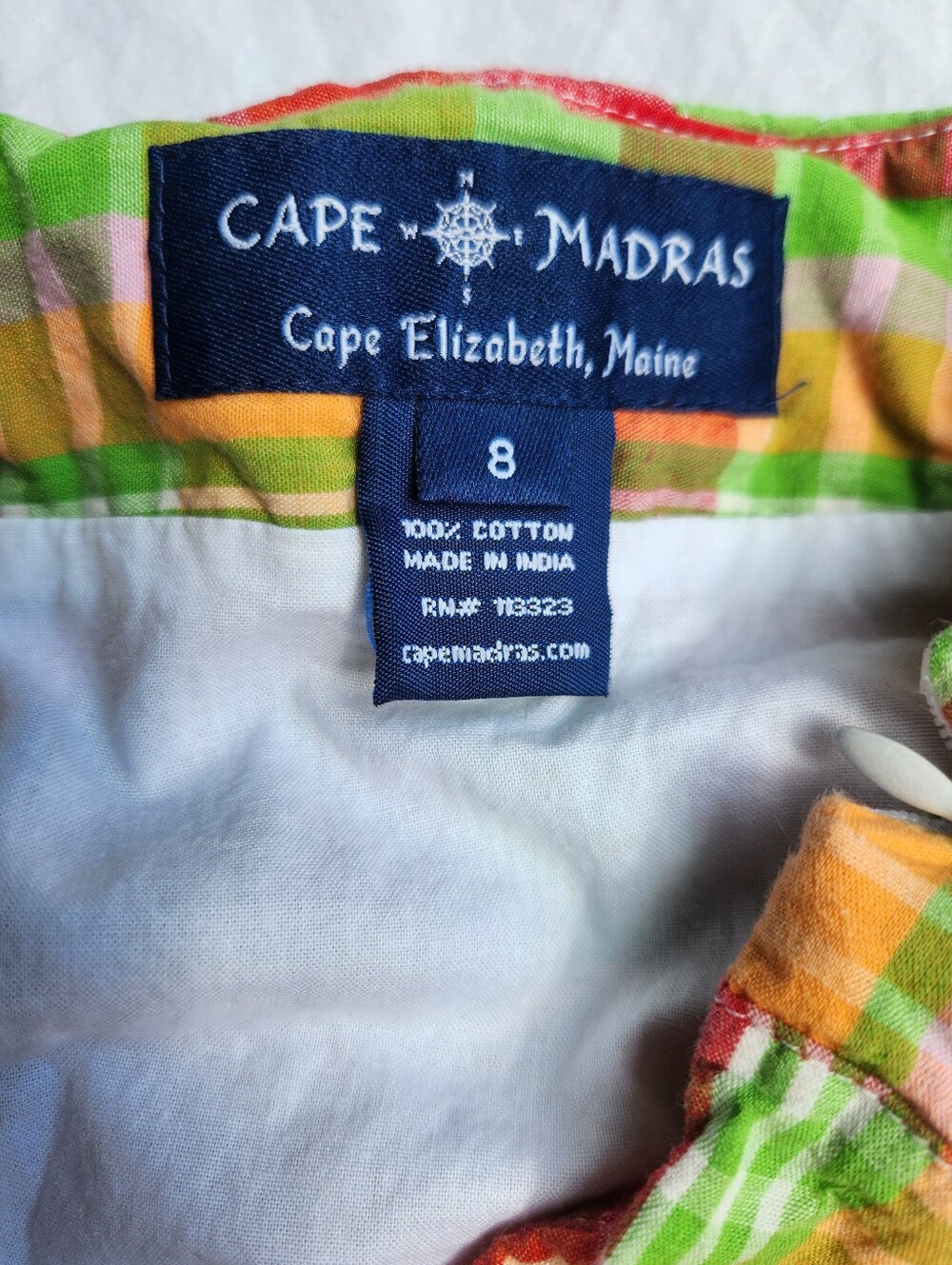 Cape Madras Patchwork Skirt CAPE ELIZABETH, MAINE $115 - Picture 3 of 9